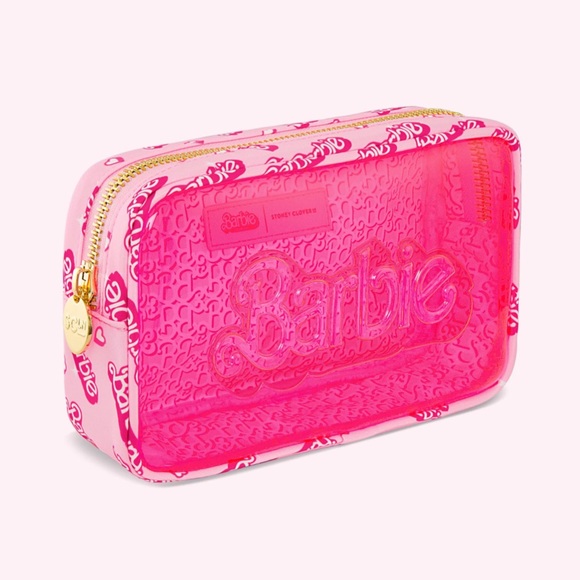 Stoney Clover Lane SCL Barbie Land Clear Front Small Pouch Embossing Sold Out - Picture 5 of 6